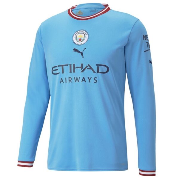 MAILLOT MANCHESTER CITY DOMICILE HAALAND MANCHES LONGUES 2022-2023