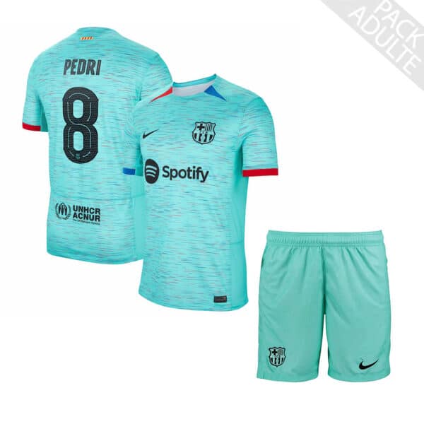 PACK FC BARCELONE THIRD PEDRI SAISON 2023-2024