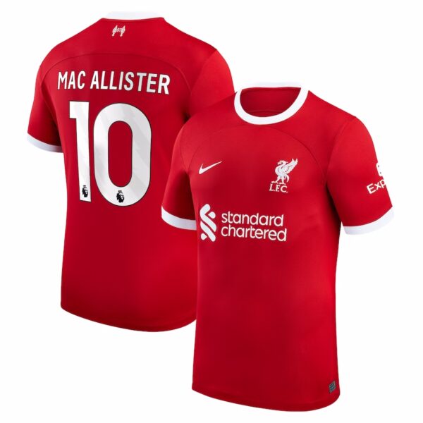 MAILLOT LIVERPOOL DOMICILE MAC ALLISTER 2023-2024