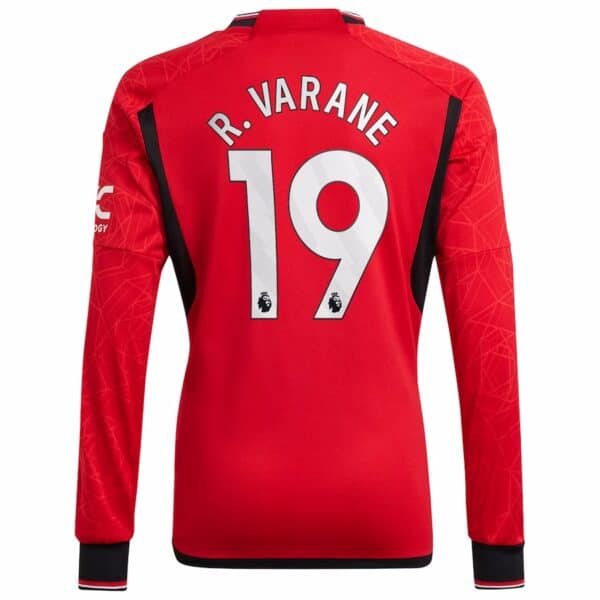 MAILLOT MANCHESTER UNITED DOMICILE VARANE MANCHES LONGUES 2023-2024