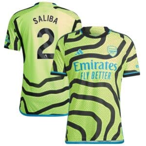 MAILLOT ARSENAL EXTERIEUR SALIBA VERSION AUTHENTIC 2023-2024