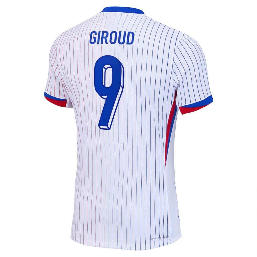 MAILLOT FRANCE EXTERIEUR GIROUD DRI-FIT ADV VAPOR MATCH SAISON 2024-2025