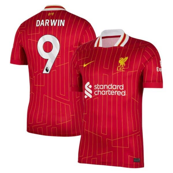 MAILLOT LIVERPOOL DOMICILE DARWIN NUNEZ SAISON 2024-2025