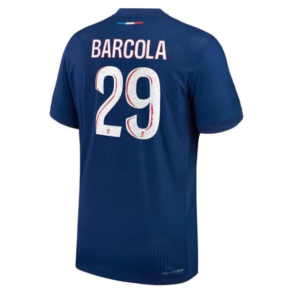 MAILLOT PSG DOMICILE BARCOLA VERSION VAPOR MATCH SAISON 2024-2025