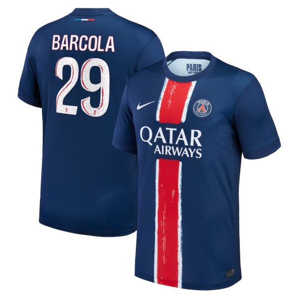 MAILLOT PSG DOMICILE BARCOLA SAISON 2024-2025