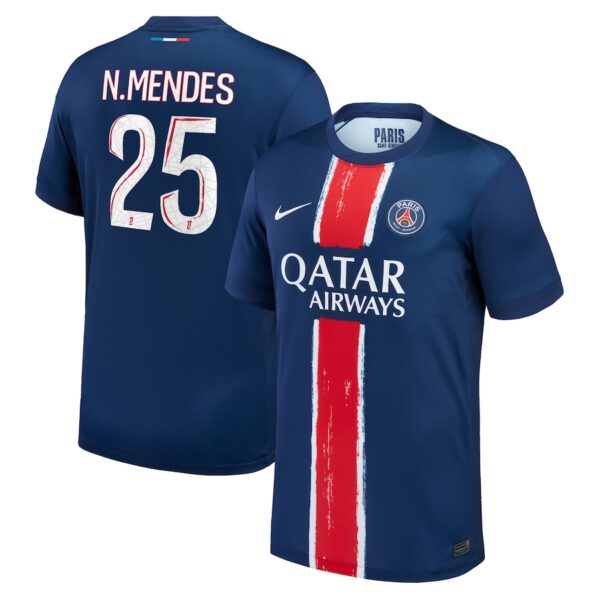 MAILLOT PSG DOMICILE NUNO MENDES SAISON 2024-2025