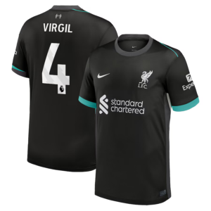 MAILLOT LIVERPOOL EXTERIEUR VIRGIL VAN DIJK SAISON 2024-2025