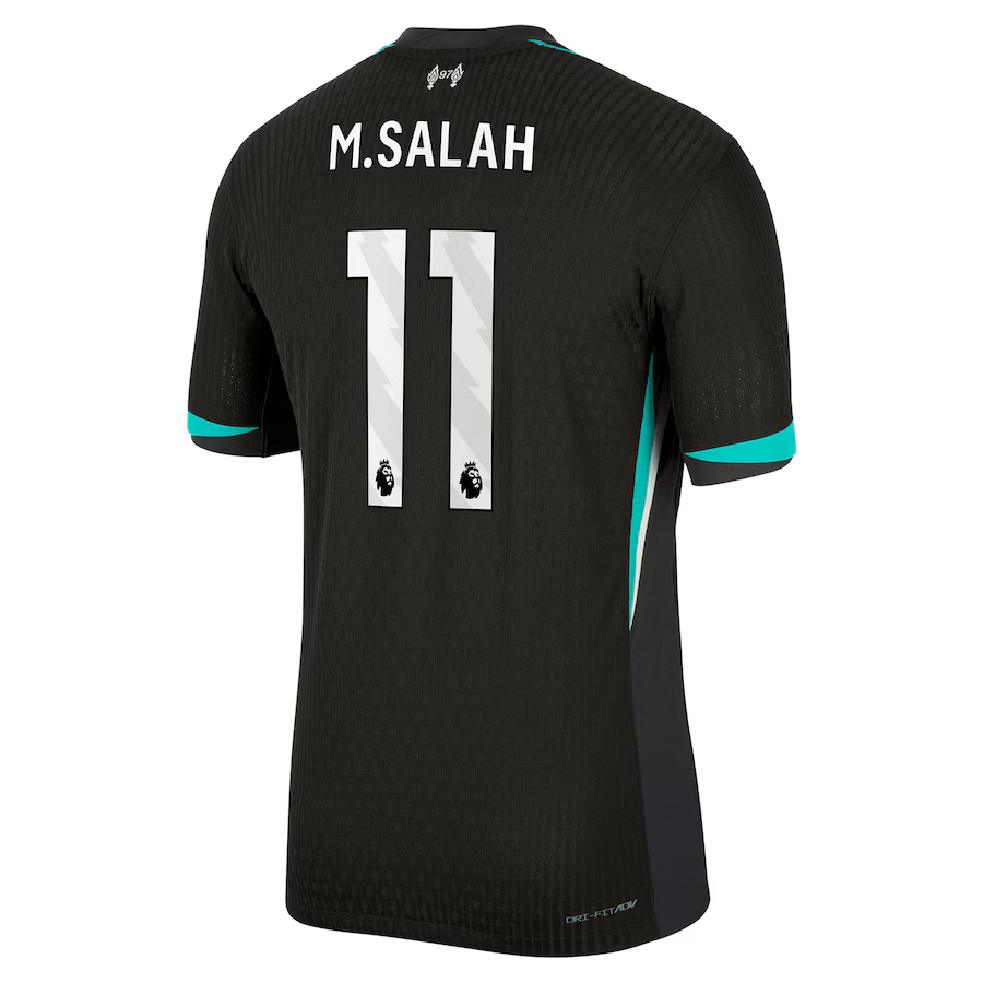 MAILLOT LIVERPOOL EXTERIEUR SALAH VERSION VAPOR MATCH SAISON 2024-2025